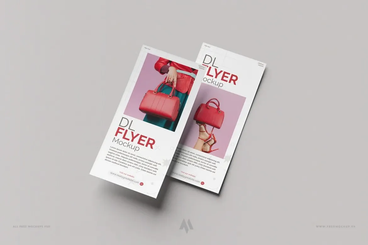 Mockup DL Flyer PSD: Nâng Tầm Trình Bày Thiết Kế Chuyên Nghiệp
