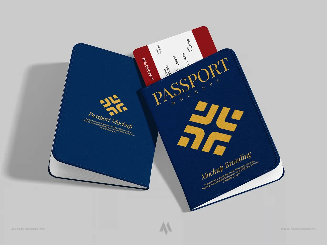 Mockup Hộ Chiếu PSD Chuyên Nghiệp Cho Dự Án Branding