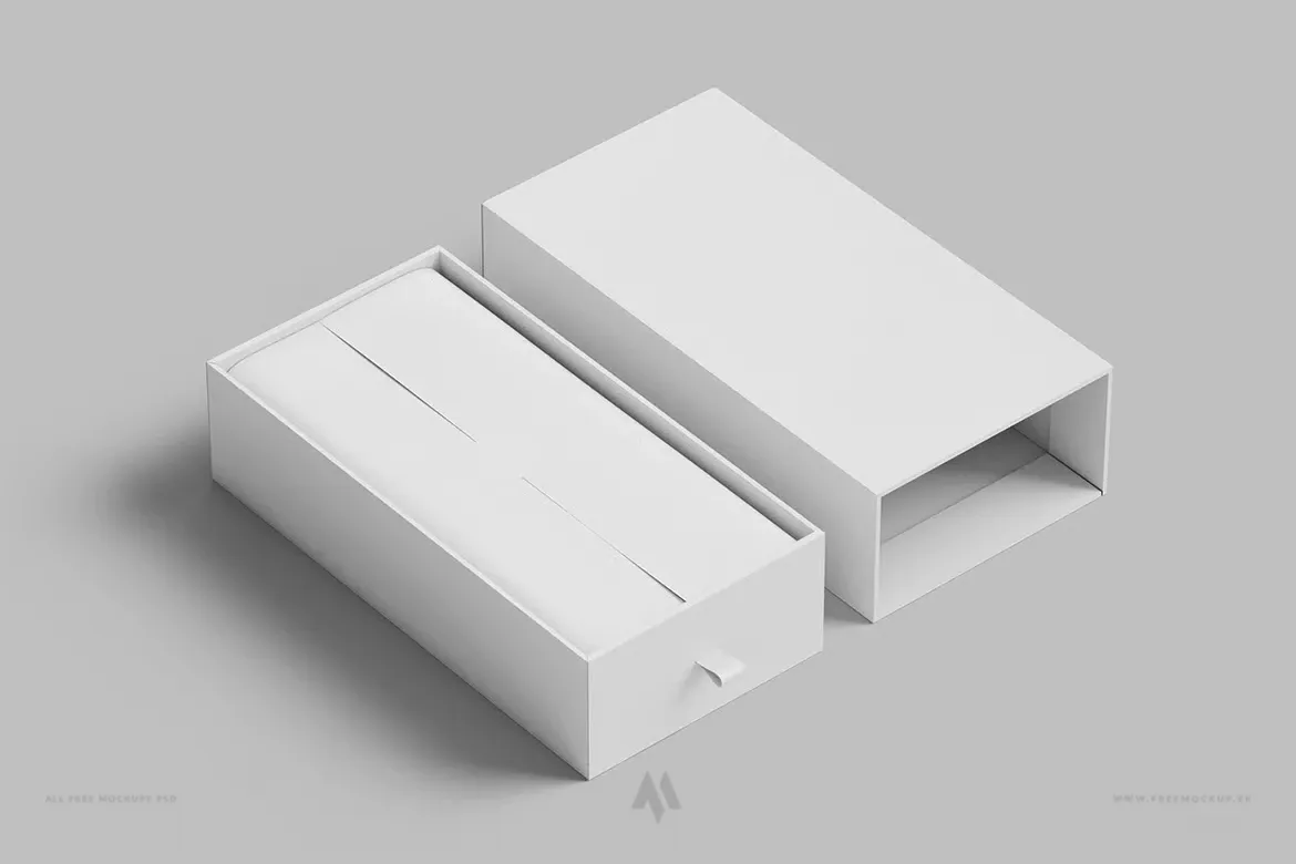 Mockup hộp quà PSD đa góc nhìn