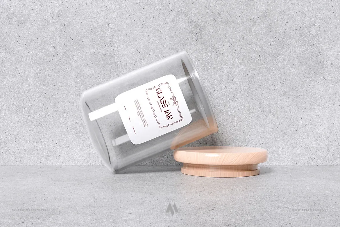 Mockup hũ thủy tinh PSD