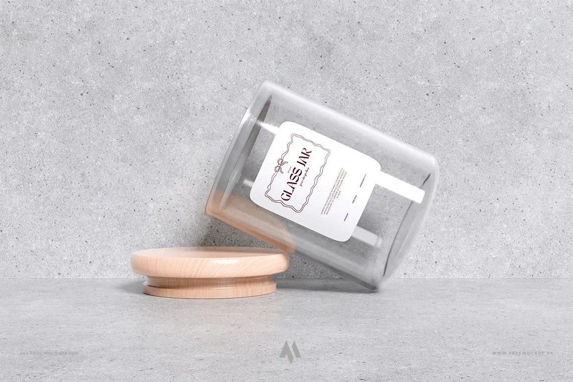 Mockup hũ thủy tinh PSD