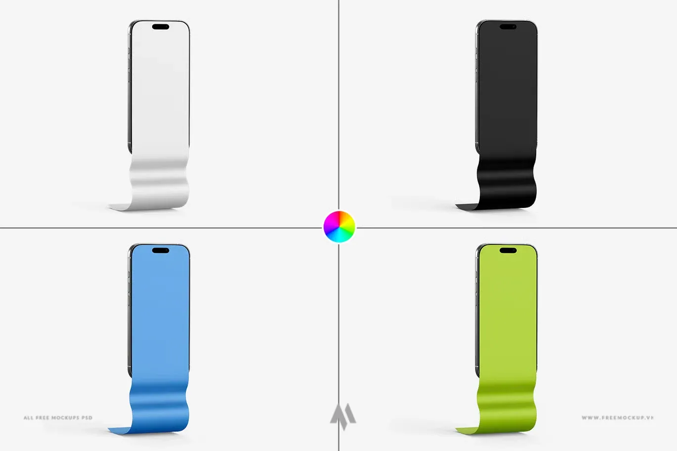 Mockup iPhone cuộn dài: mockup thiết kế ứng dụng và website