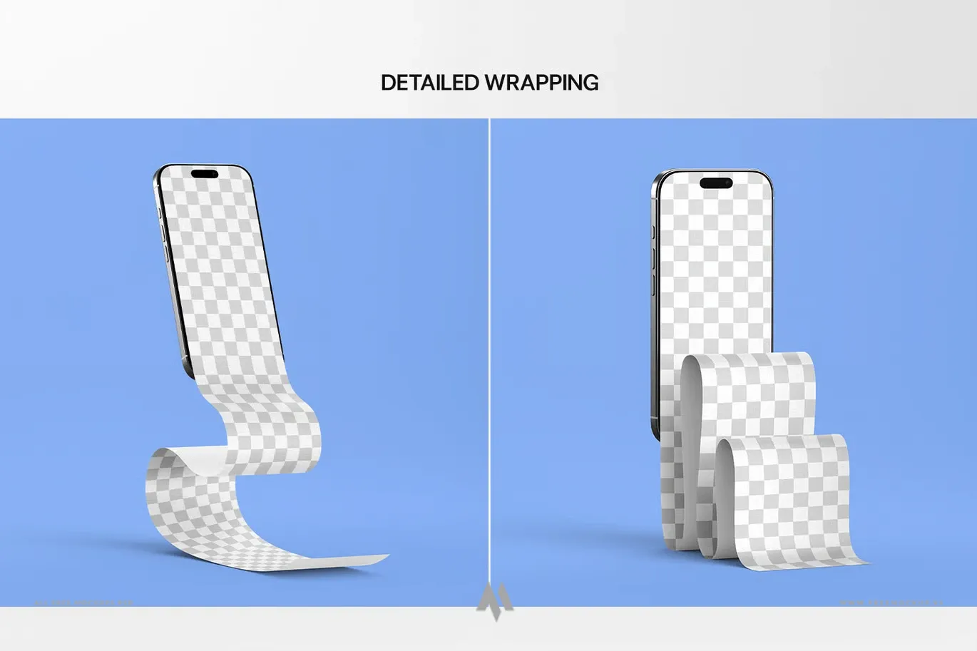 Mockup iPhone cuộn dài: mockup thiết kế ứng dụng và website
