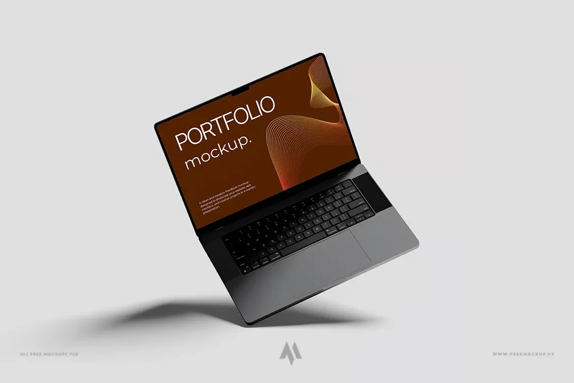 Mockup laptop PSD chất lượng cao