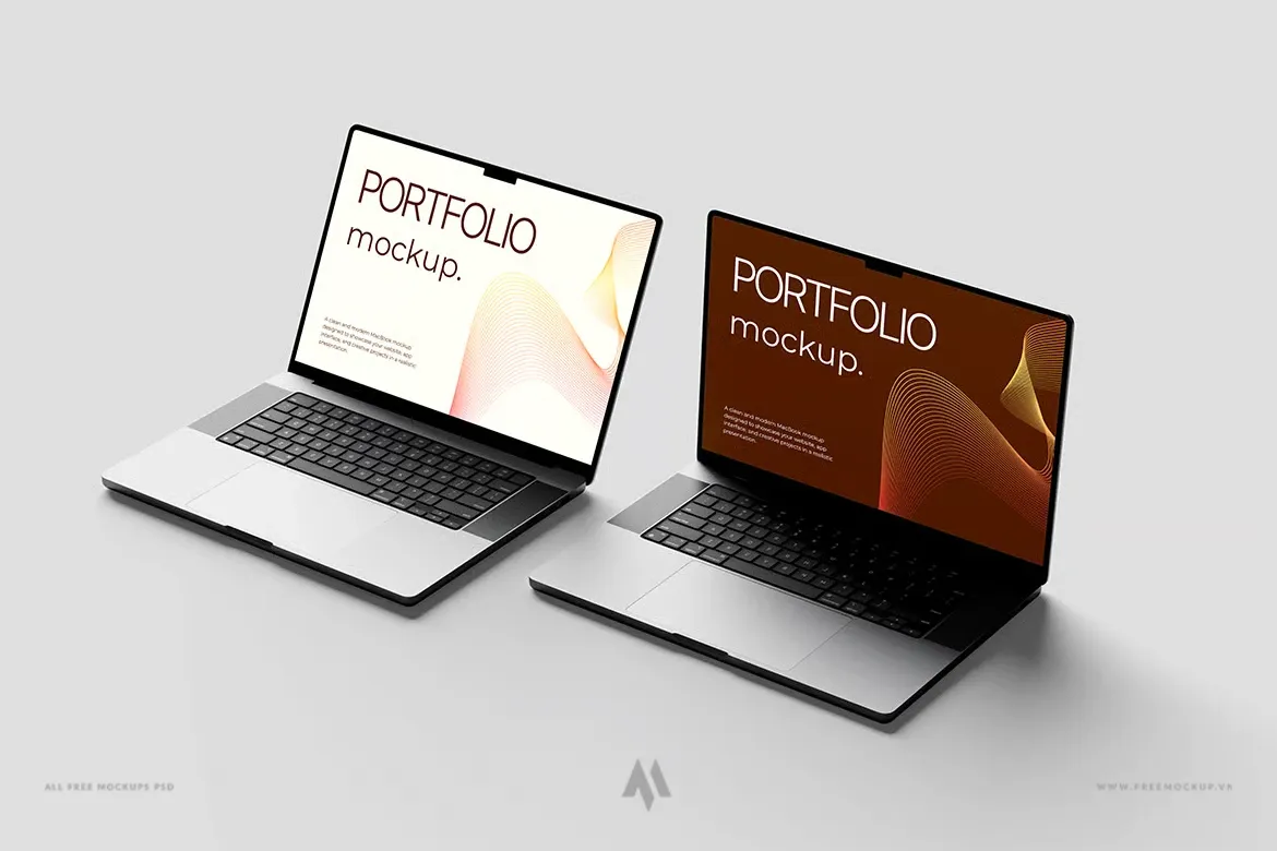 Mockup laptop PSD chất lượng cao
