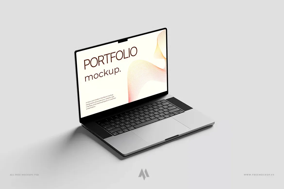 Mockup laptop PSD chất lượng cao