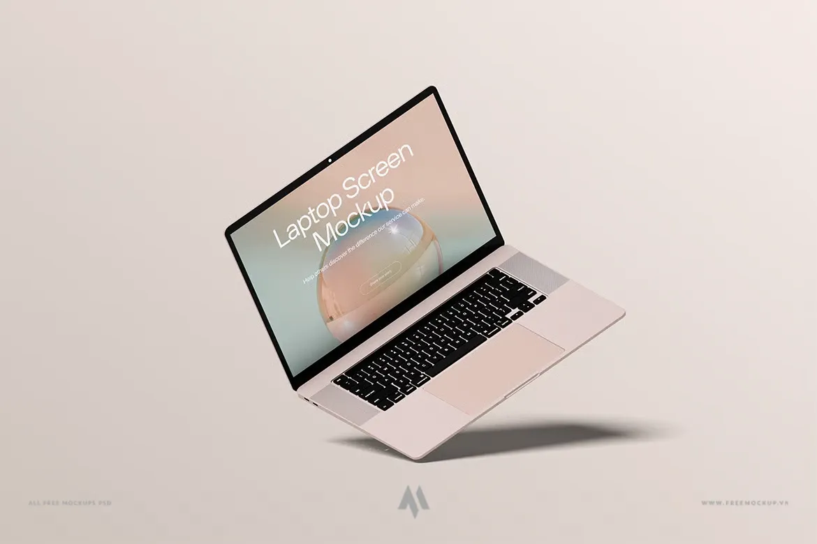 Mockup laptop PSD chuyên nghiệp – Bộ 4 file đa dạng