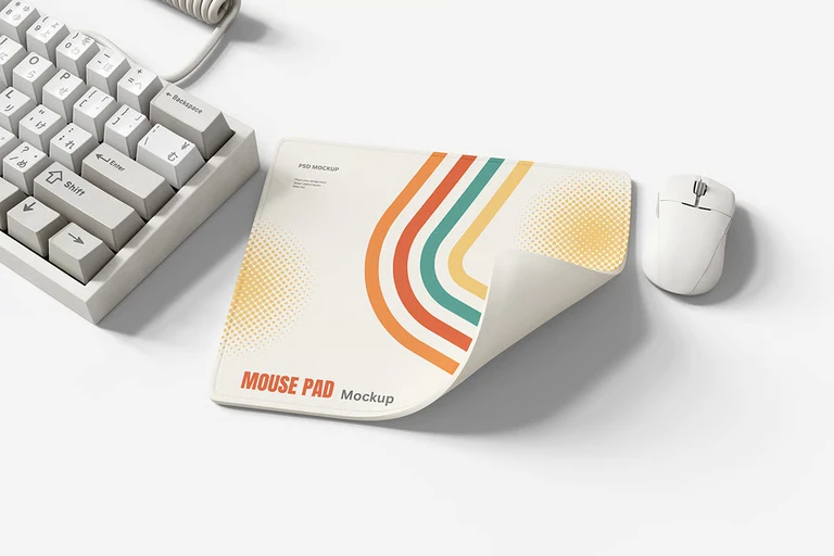 Mockup miếng lót chuột PSD