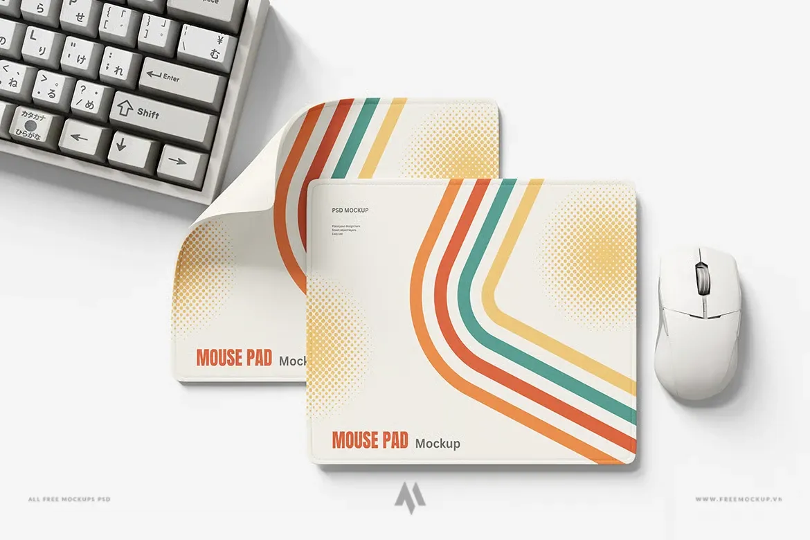 Mockup miếng lót chuột PSD