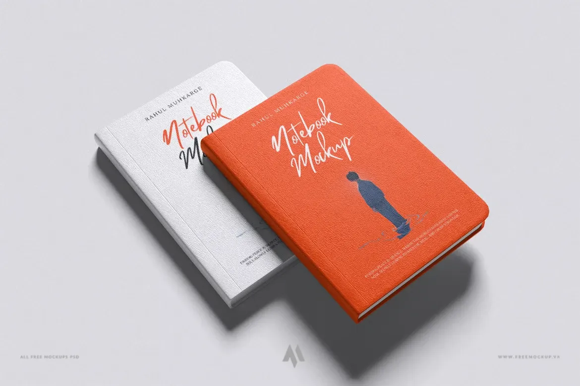 Mockup Sổ Tay PSD Chuyên Nghiệp – 4 File Đa Dạng Để Trình Bày Ấn Tượng