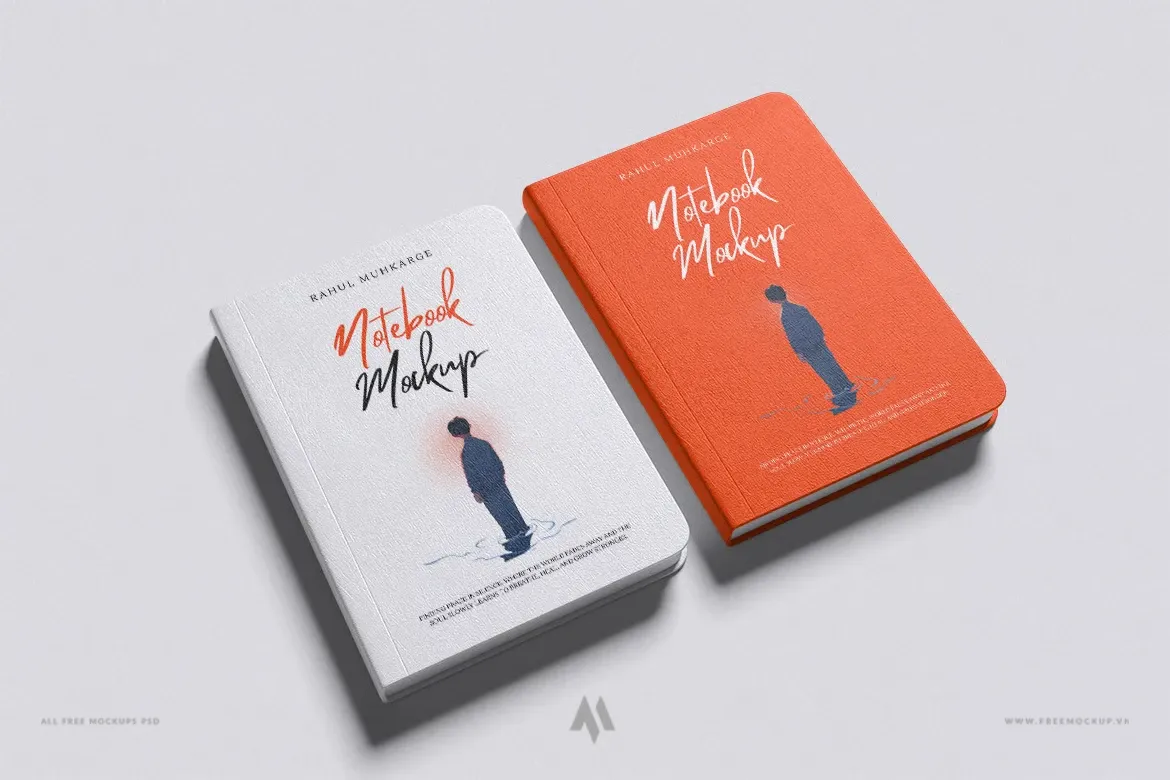 Mockup Sổ Tay PSD Chuyên Nghiệp – 4 File Đa Dạng Để Trình Bày Ấn Tượng