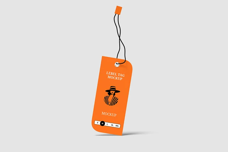 Mockup tag nhãn sản phẩm PSD