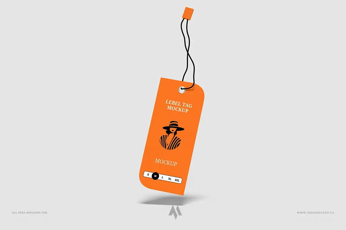 Mockup tag nhãn sản phẩm PSD