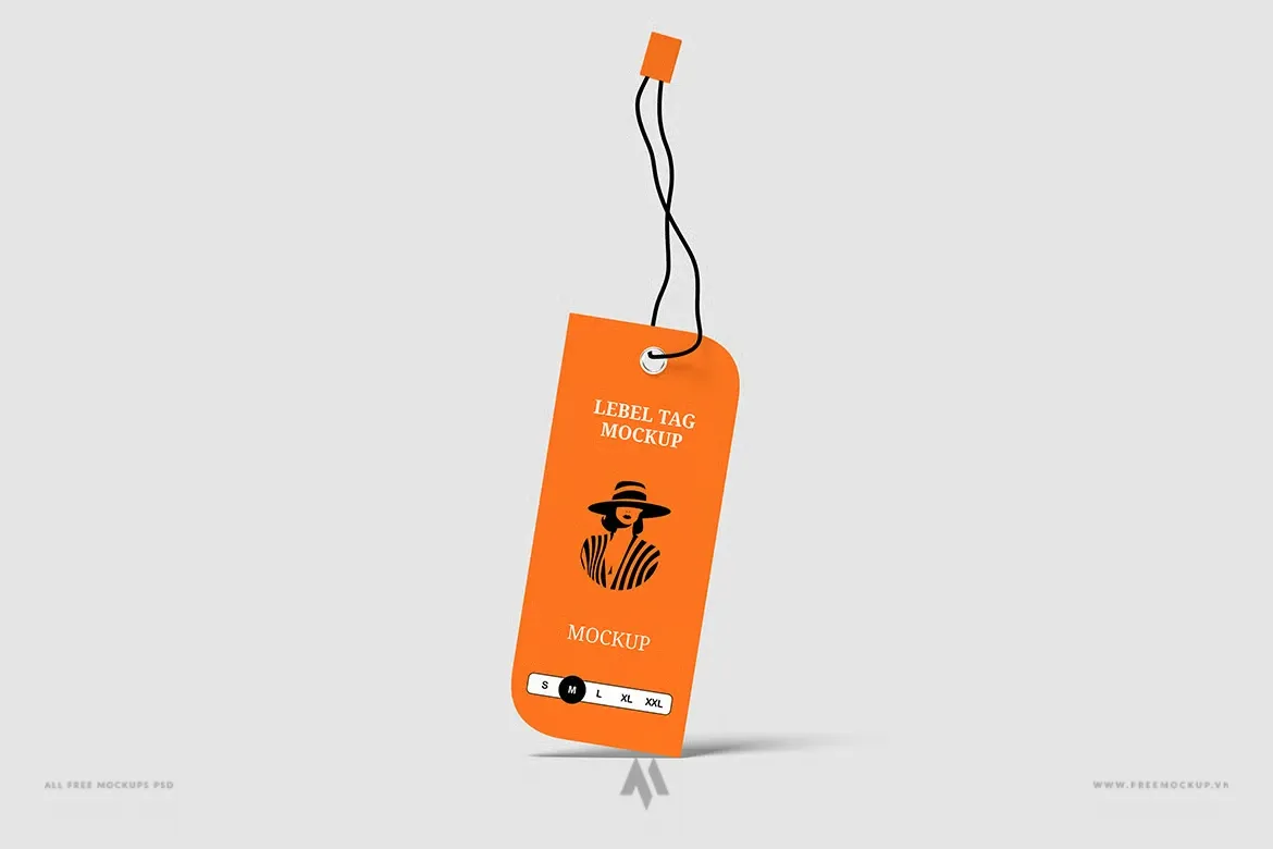 Mockup tag nhãn sản phẩm PSD