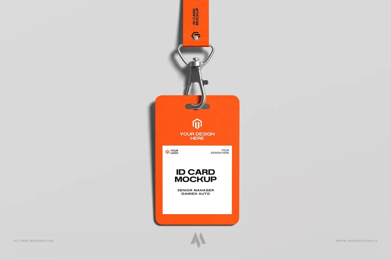 Mockup thẻ đeo chuyên nghiệp PSD