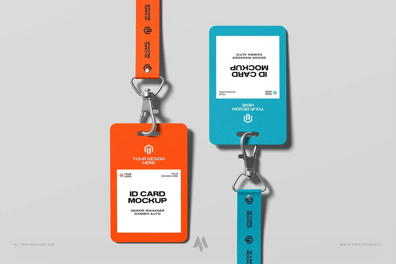 Mockup thẻ đeo chuyên nghiệp PSD