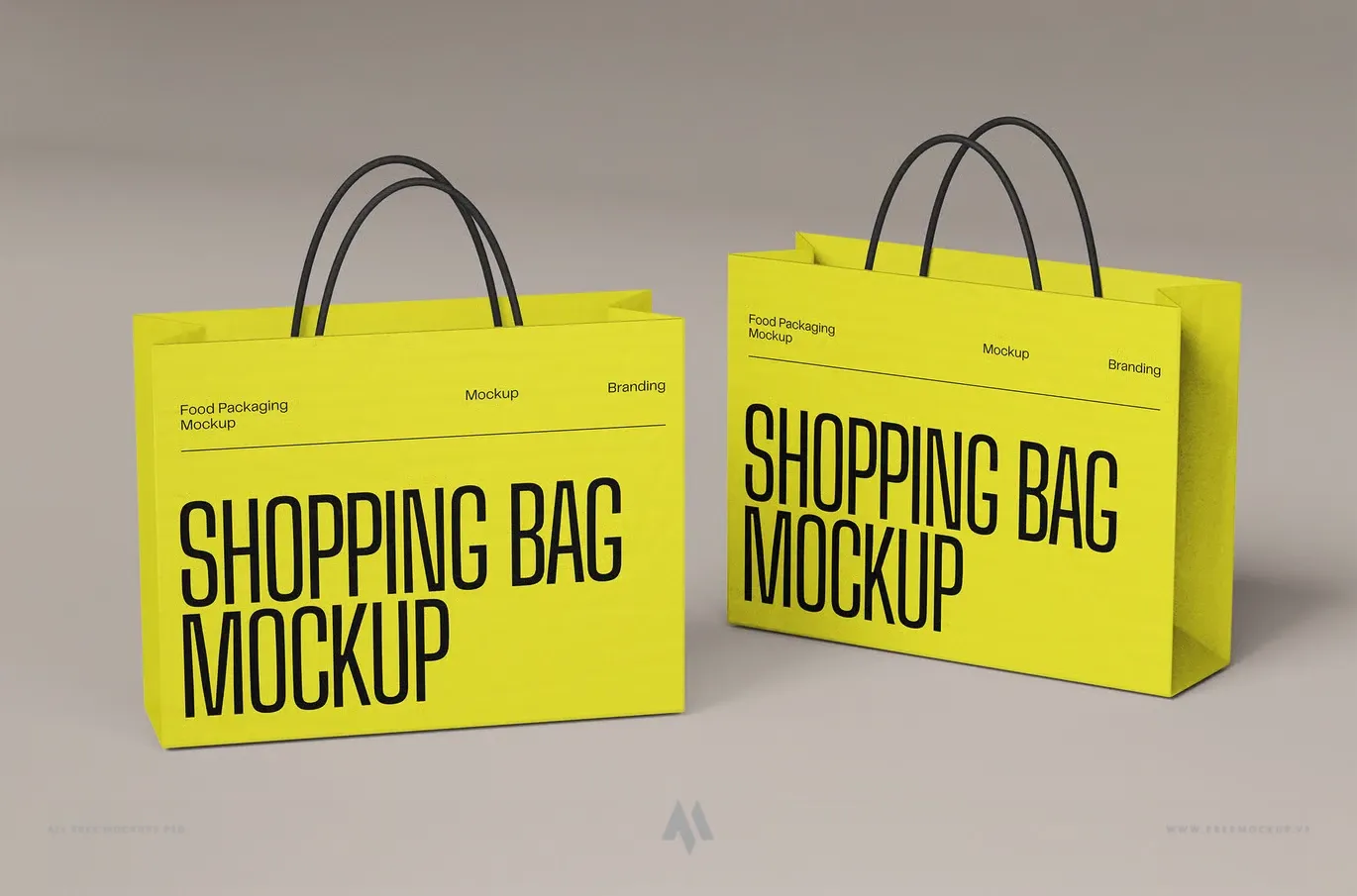 Mockup túi giấy mua sắm hiện đại