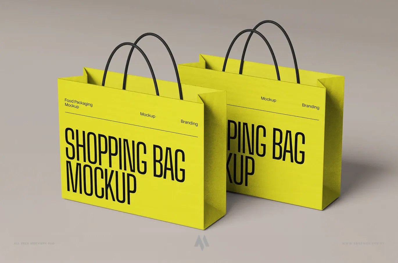 Mockup túi giấy mua sắm hiện đại
