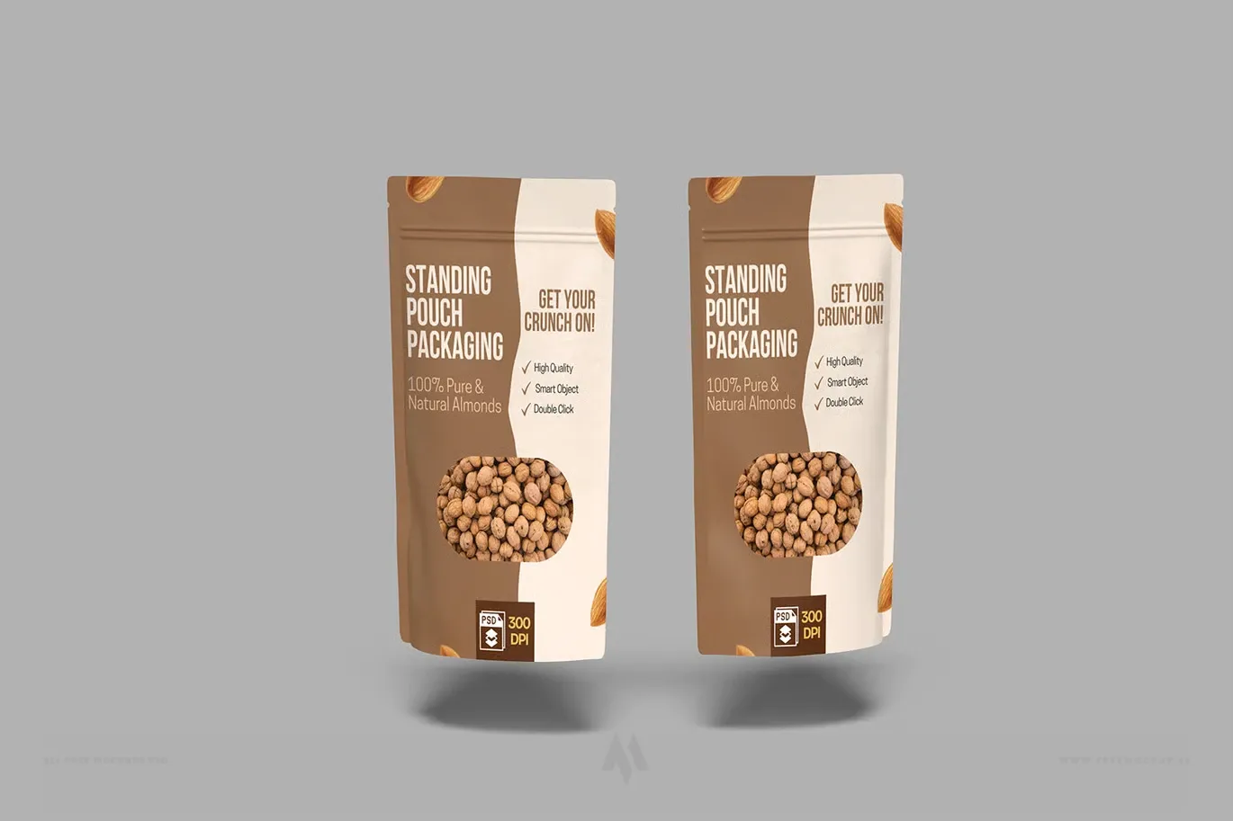 Mockup túi zip đựng sản phẩm (Pouch Mockup) PSD