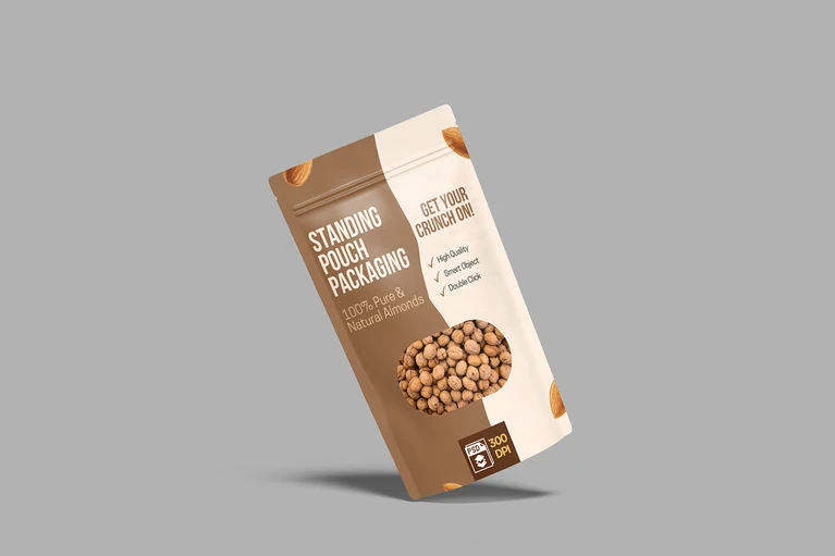 Mockup túi zip đựng sản phẩm (Pouch Mockup) PSD