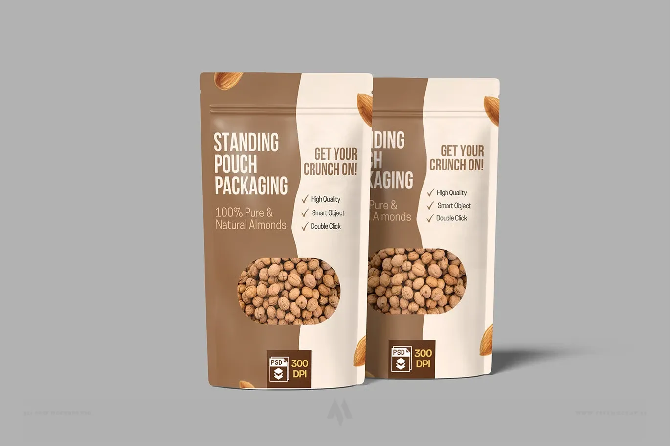 Mockup túi zip đựng sản phẩm (Pouch Mockup) PSD