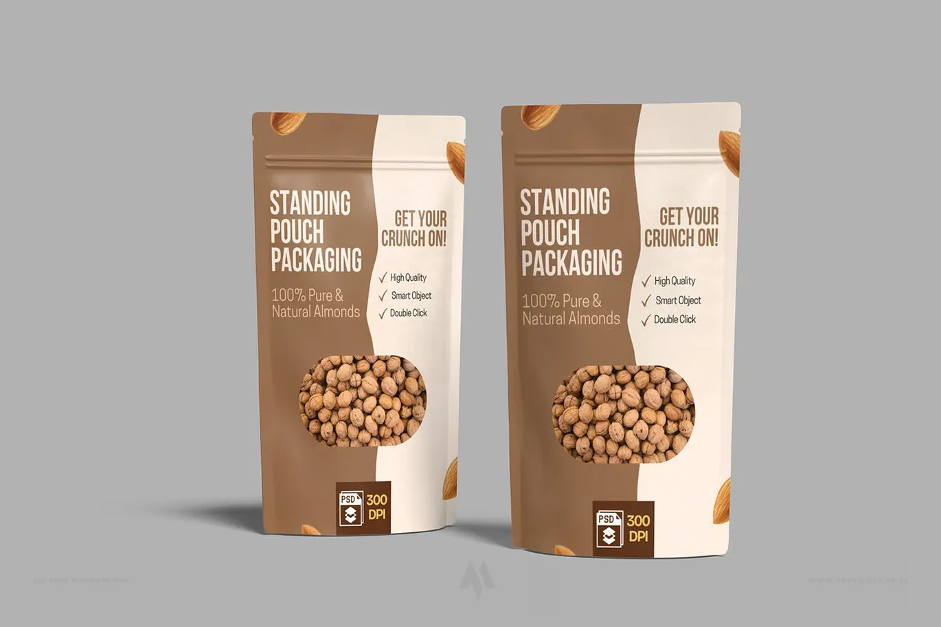 Mockup túi zip đựng sản phẩm (Pouch Mockup) PSD