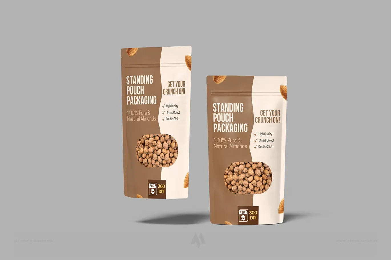 Mockup túi zip đựng sản phẩm (Pouch Mockup) PSD