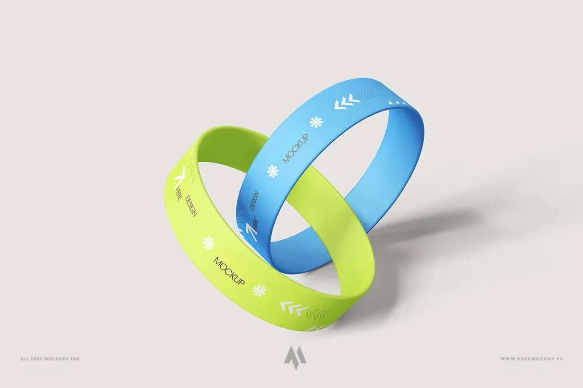 Mockup vòng đeo tay Silicone sự kiện